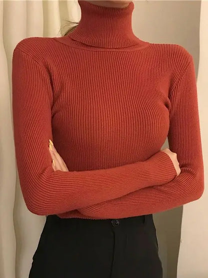 Pull Femme en Cachemire Col Roulé - Automne/Hiver